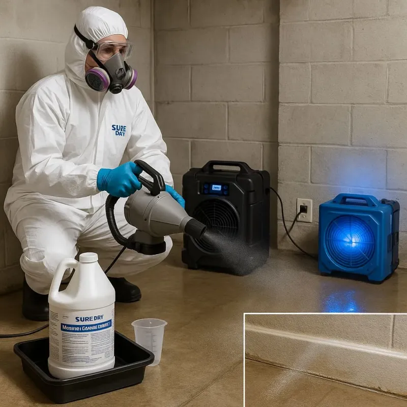 Sanitization and Odor Removal process in Natick, MA